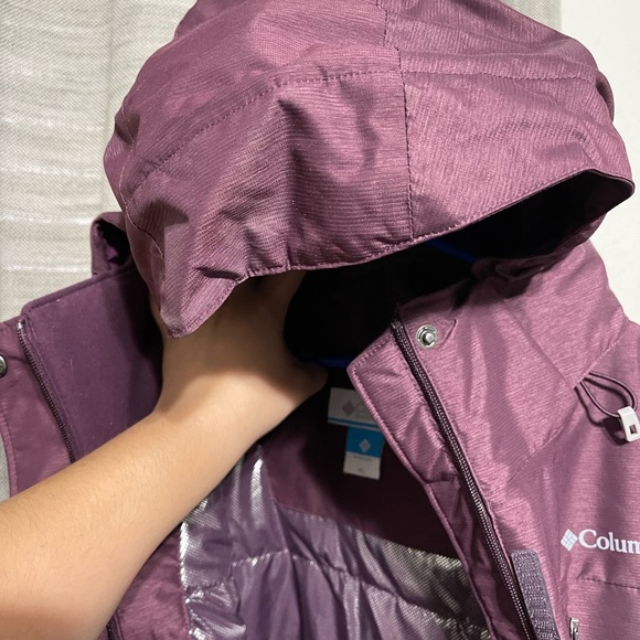 Columbia Womens Big Puffy Thermal Purple Jacket - Picture 9 of 12